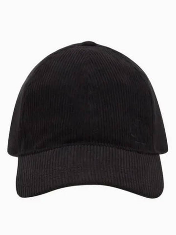 JEANS Unisex Black Holiday Corduroy Ball Cap 40W3373 010 - CALVIN KLEIN - BALAAN 1