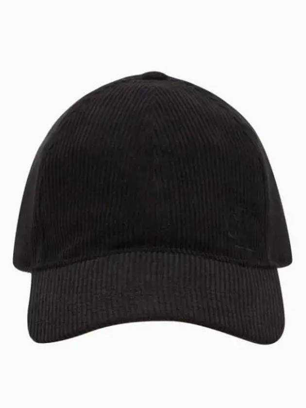 Jeans Holiday Corduroy Ball Cap Black - CALVIN KLEIN - BALAAN 1