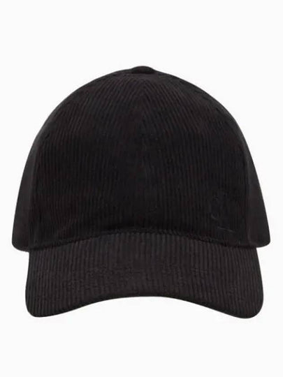 JEANS Unisex Black Holiday Corduroy Ball Cap 40W3373 010 - CALVIN KLEIN - BALAAN 2