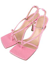 Stretch Leather Sandal Heels Pink - BOTTEGA VENETA - BALAAN 3