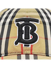 TB Logo Monogram Motif Vintage Check Ball Cap Beige - BURBERRY - BALAAN.
