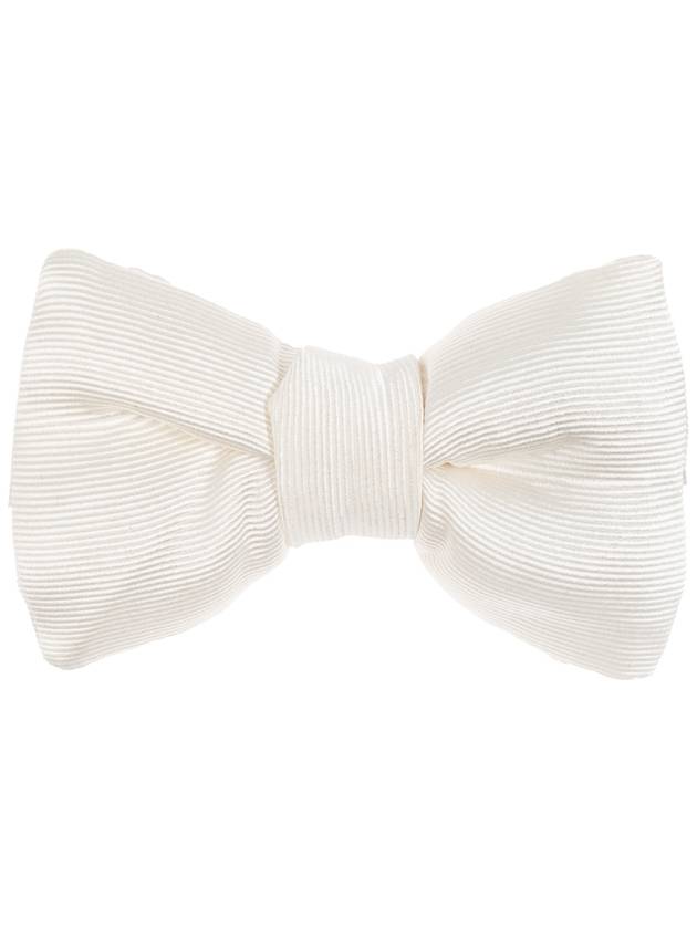 Tom Ford Silk Bow Tie, Men's, White - TOM FORD - BALAAN 1