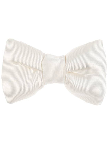 Tom Ford Silk Bow Tie, Men's, White - TOM FORD - BALAAN 1