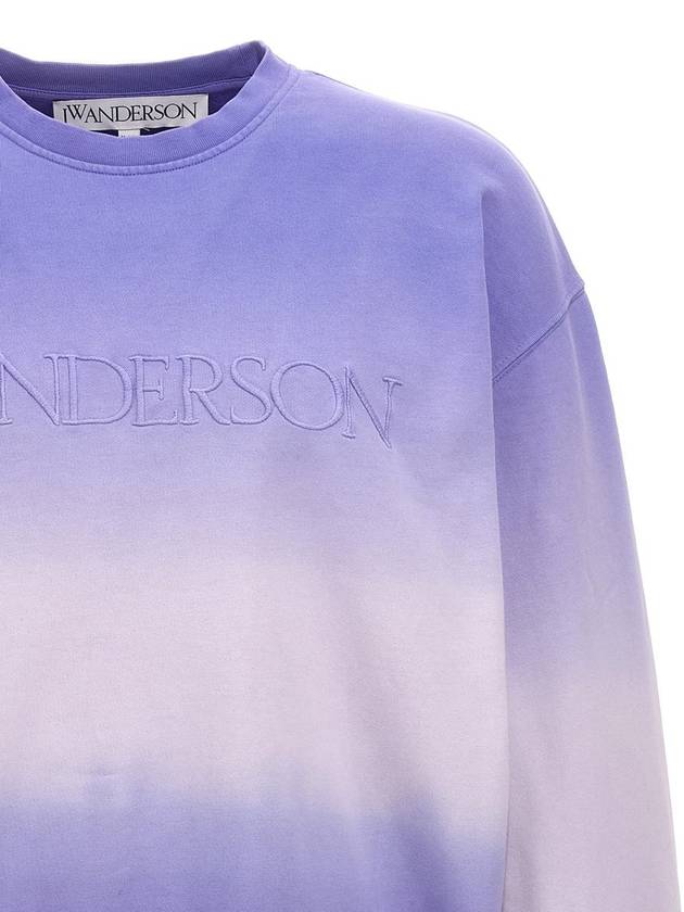 Embroidered Logo Gradient Sweatshirt Lavender - JW ANDERSON - BALAAN 4