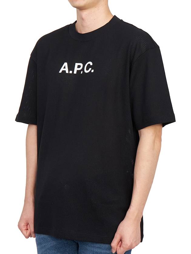 Moran Openwork Short Sleeve T-Shirt Black - A.P.C. - BALAAN 5