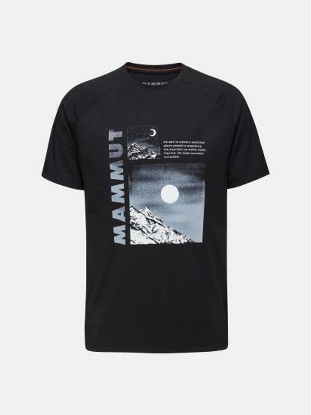 Mountain Day And Night Short Sleeve T-Shirt Black - MAMMUT - BALAAN 2