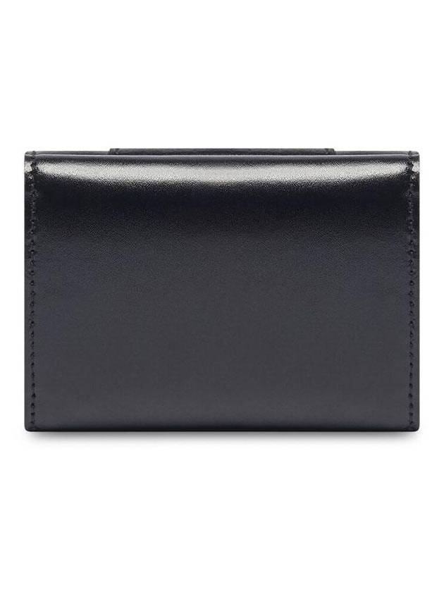 Hourglass Gold B Logo Half Wallet Black - BALENCIAGA - BALAAN 4