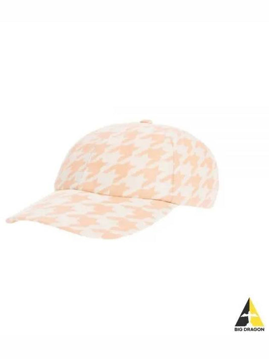 Houndstooth Base Ball Cap Pink - BURBERRY - BALAAN 2