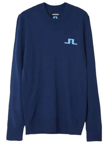 Golf Gus Crew Neck Knit Top Estate Blue - J.LINDEBERG - BALAAN 1