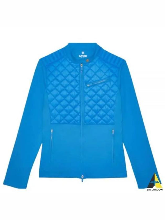 GFORE HYBRID MOTO JACKET G4LS23O18 CERULEAN women s - G/FORE - BALAAN 1