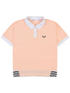 Loose fit poly golf t-shirt CORAL - WHITEBALL - BALAAN 2