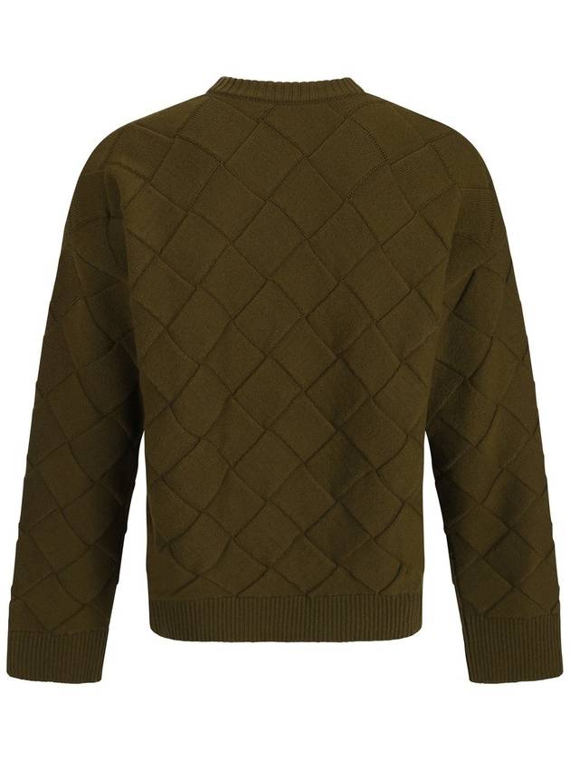 Intrecciato Wool Knit Top Olive Oil - BOTTEGA VENETA - BALAAN 3