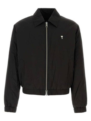 De Coeur Zip-Up Jacket Black - AMI - BALAAN 1