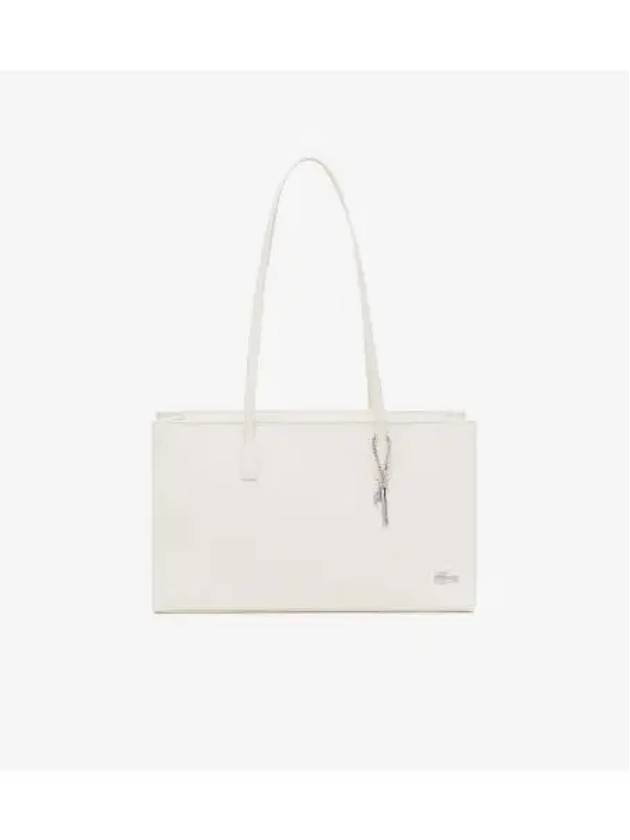 Women s daily lifestyle horizontal shopper bag ivory - LACOSTE - BALAAN 1