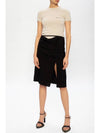 La Jupe Drap A Line Skirt Black - JACQUEMUS - BALAAN 4