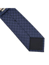 GG Pattern Silk Tie Navy - GUCCI - BALAAN 8