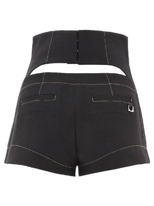 Le Short Areia High Waisted Mini Shorts Black - JACQUEMUS - BALAAN 3