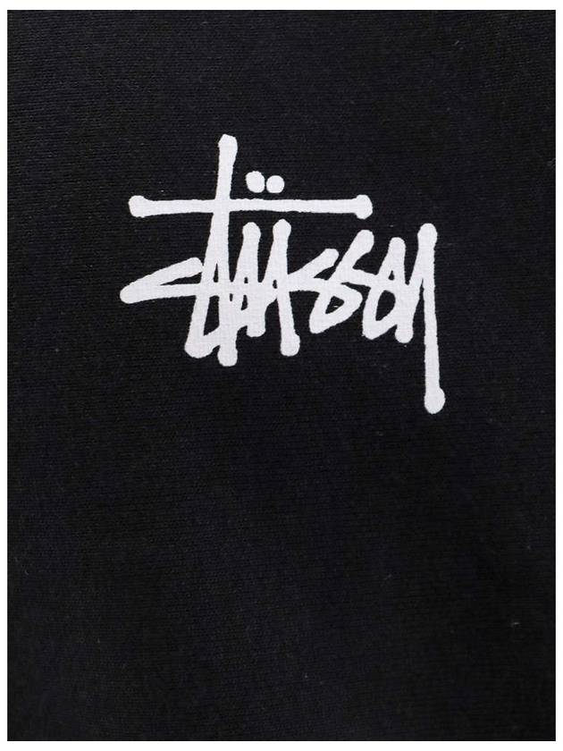 Basic Crew Neck Sweatshirt Black - STUSSY - BALAAN 4