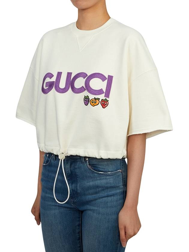 Logo Sweatshirt White - GUCCI - BALAAN 3