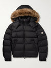 Mayaf Short Down Padded Black - MONCLER - BALAAN 9