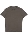 Cotton Crew Neck Short Sleeve T-Shirt Military Green - TOM FORD - BALAAN 1