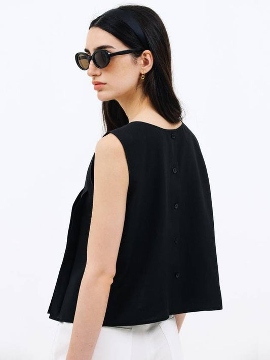 pleats sleeveless blouse black - JUN BY JUN K - BALAAN 2