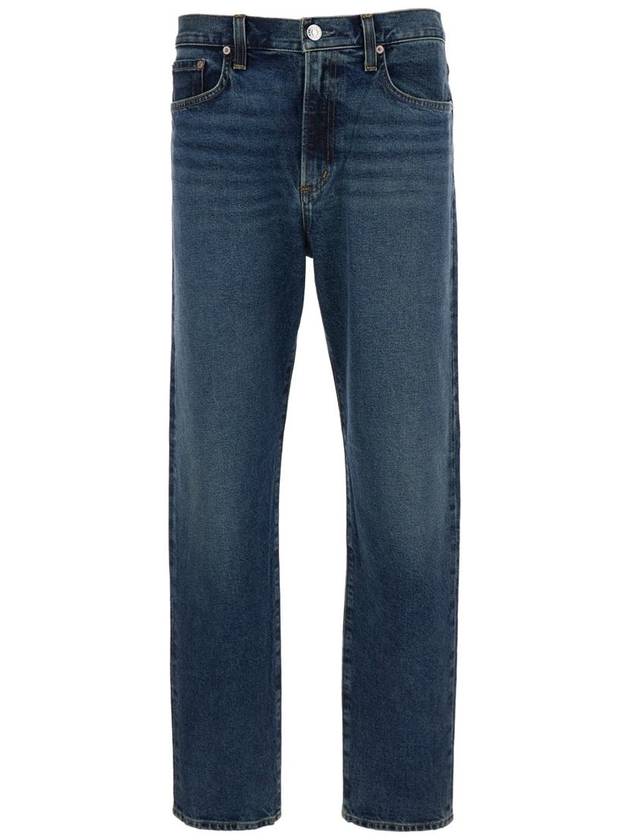 Denim Straight Pants A648 1279 PRMTR BLUE - AGOLDE - BALAAN 2