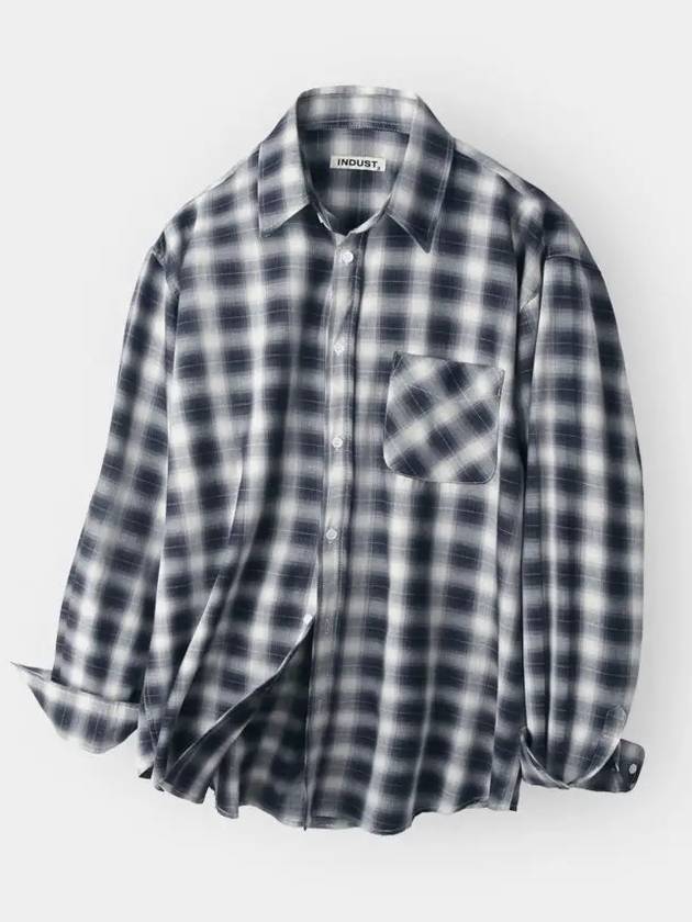 Flannel check shirt navy - INDUST - BALAAN 7