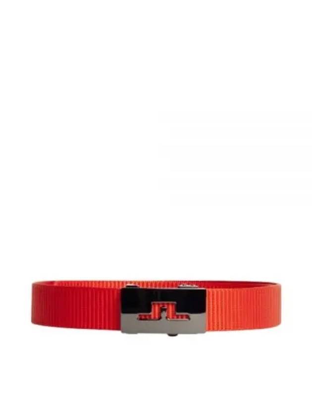 Men's Roy Webbing Belt Tangerine Tango - J.LINDEBERG - BALAAN 2