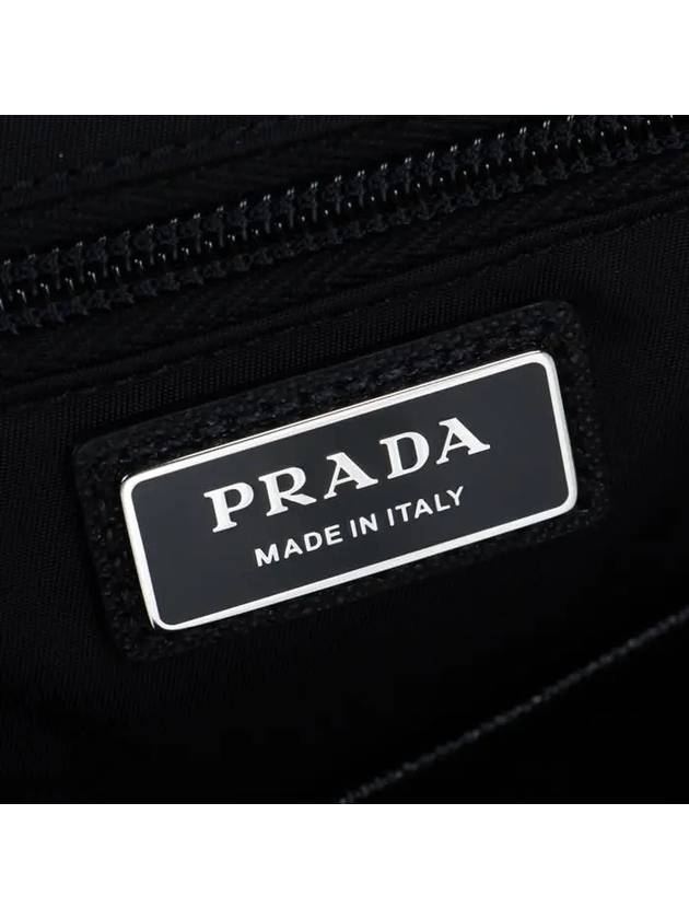 Re-Nylon Saffiano Leather Backpack Black - PRADA - BALAAN 8