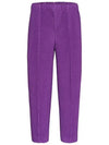 Pleats Bottoms Straight Pants Purple - ISSEY MIYAKE - BALAAN 2