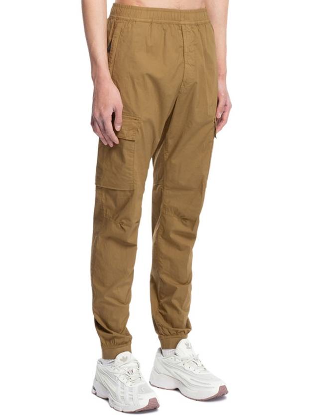 Wappen Patch Cargo Track Pants Brown - STONE ISLAND - BALAAN 4