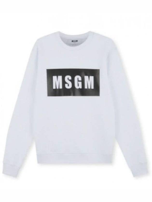 Box Logo Print Sweatshirt White - MSGM - BALAAN 2