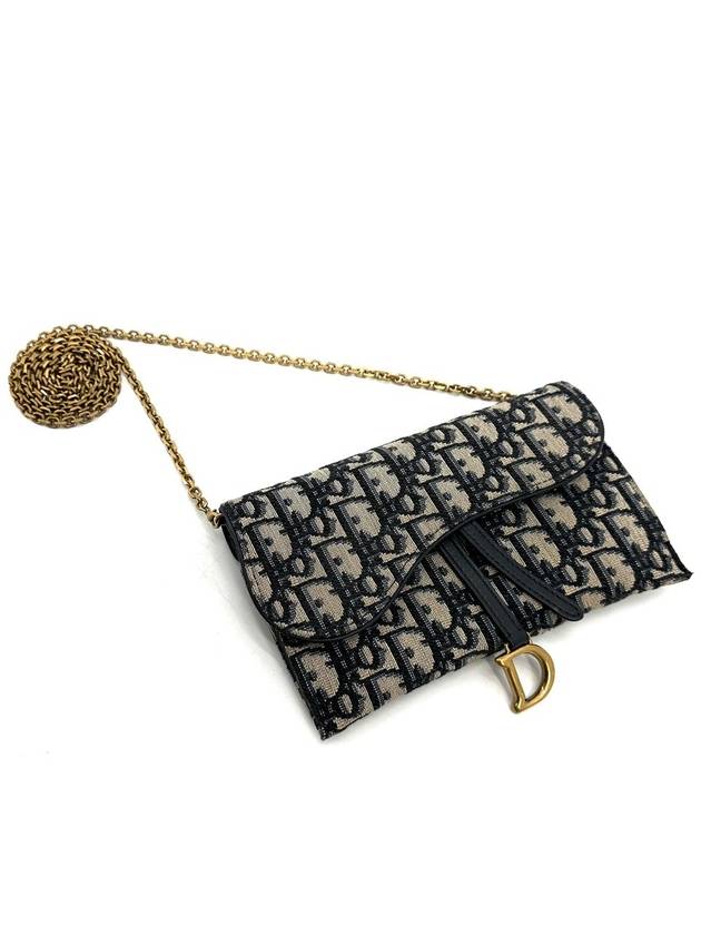 Oblique Saddle WOC Chain Wallet Cross Bag - DIOR - BALAAN 6