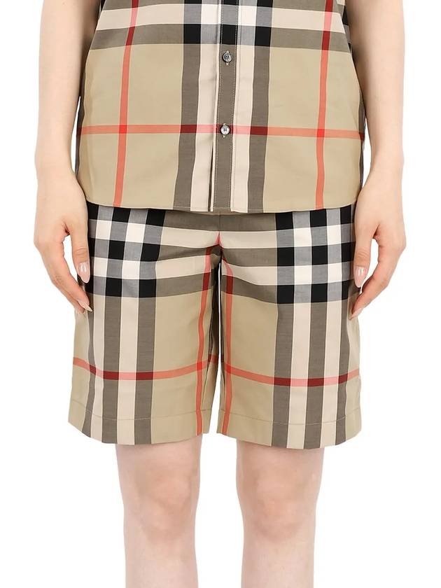 Kids Vintage Check Shorts Beige - BURBERRY - BALAAN 4