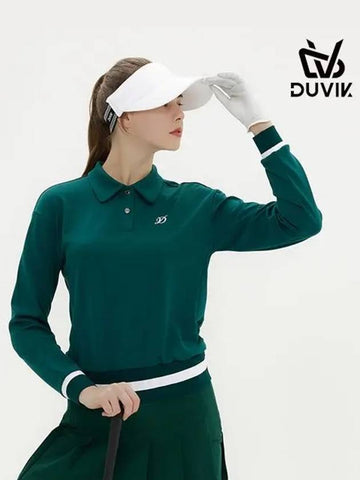 Stingray Fit Y Collar Long Sleeve T-Shirt DD3WTS152DG - DUVIK - BALAAN 1