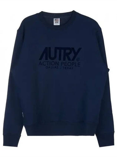 Logo Action People Sweatshirt Blue - AUTRY - BALAAN 2