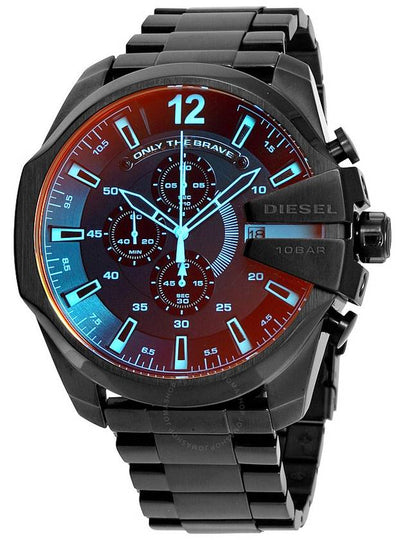 Mega Chief Gunmetal Plated Watch Black - DIESEL - BALAAN 2