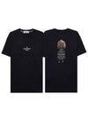 Archivio Cotton Short Sleeve T Shirt Black - STONE ISLAND - BALAAN 2