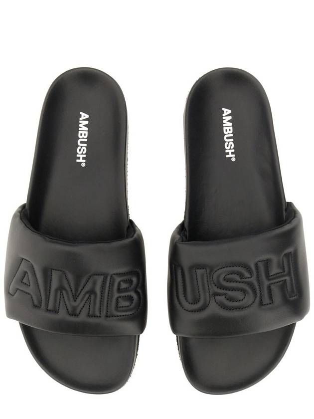 Leather Slide Sandals BMIC001F22LEA0011000 B0040190725 - AMBUSH - BALAAN 3