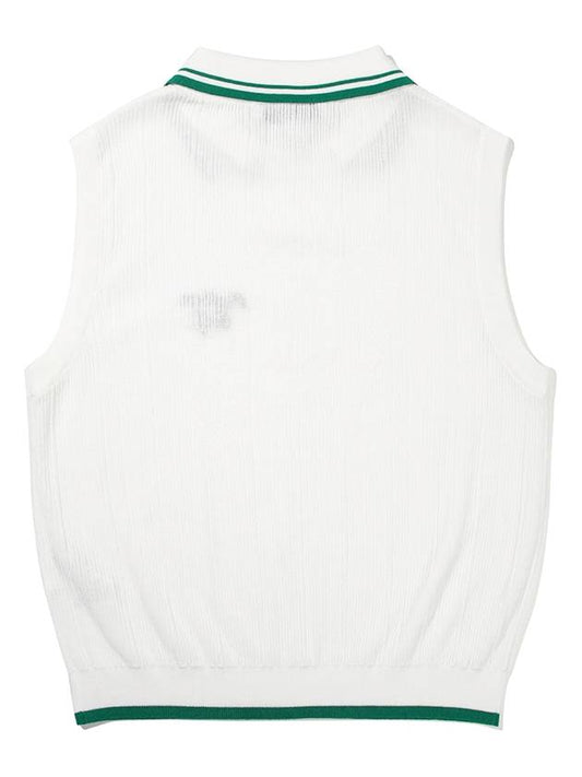 Knit vest WHITE WOMAN - MALBON GOLF - BALAAN 2