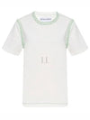 Overlock Stitch Jersey Short Sleeve T-Shirt White - BOTTEGA VENETA - BALAAN 2