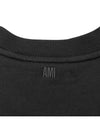 Small Heart Logo Sweatshirt Black - AMI - BALAAN 5