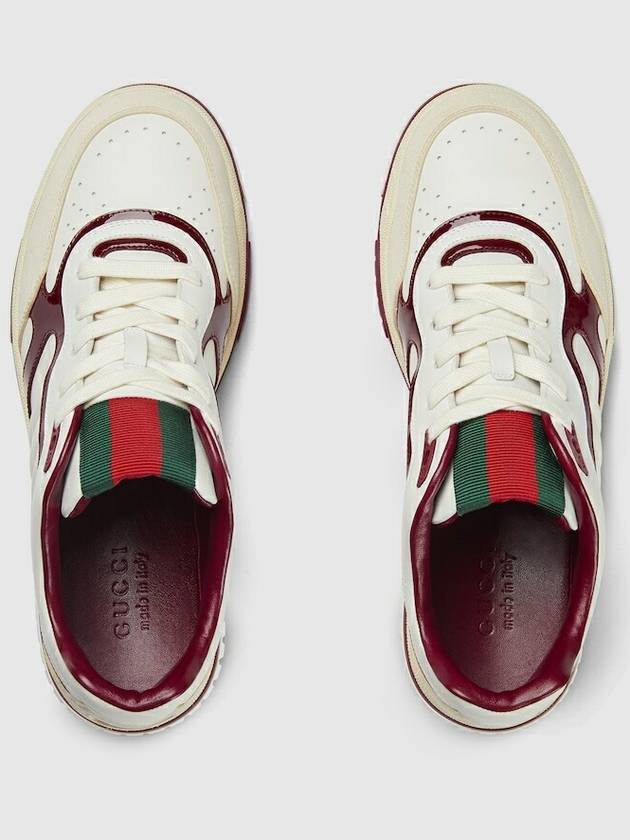 Men's Reweb Low Top Sneakers White - GUCCI - BALAAN 4