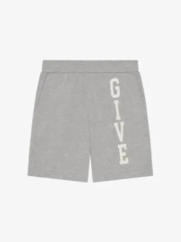 College Bermuda Cotton Shorts Grey - GIVENCHY - BALAAN 2