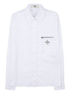 Logo zipper pocket cotton shirt FS8063 AFLK F0ZNM - FENDI - BALAAN 1