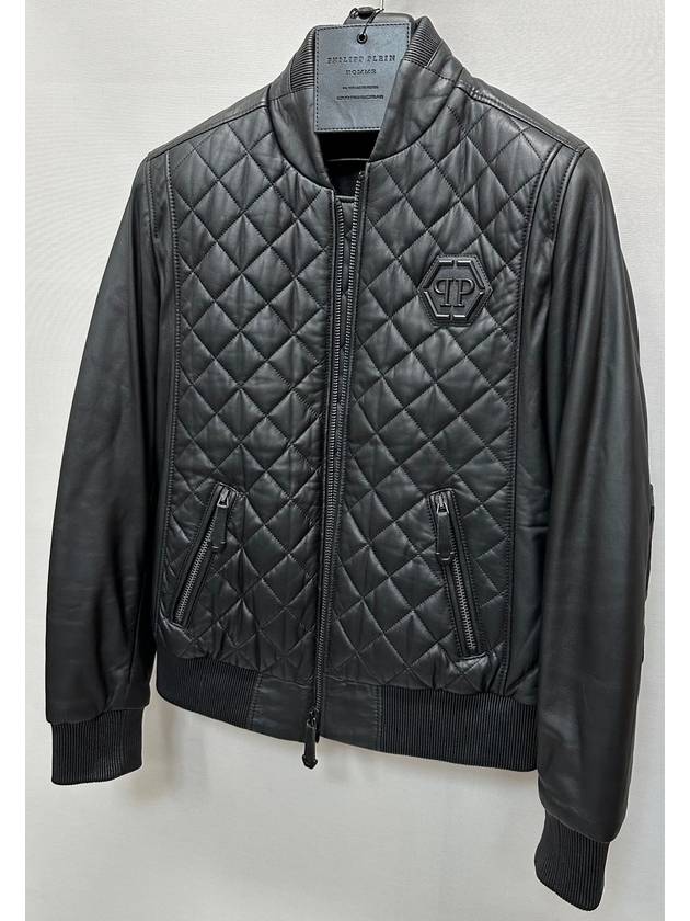 Big Swarovski quilted leather jacket 95 - PHILIPP PLEIN - BALAAN 3