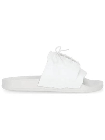 Men's Lace Up Full Slippers White - MAISON MARGIELA - BALAAN.