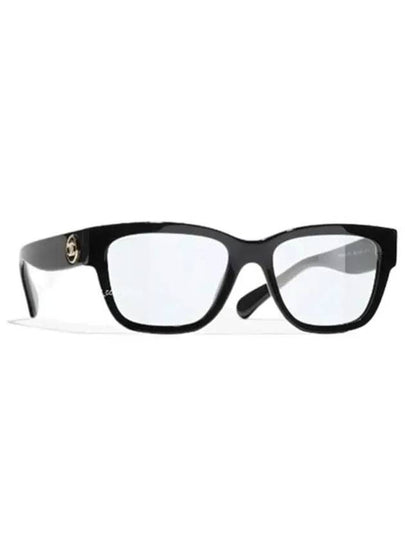 Blue Light Rectangle Frame Acetate Eyeglasses Black - CHANEL - BALAAN 2