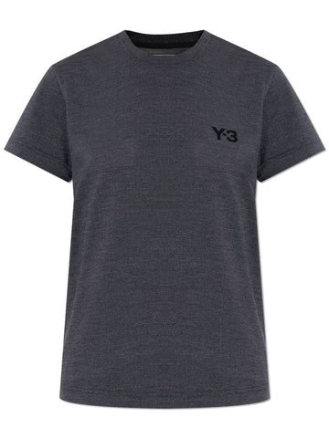 Y-3 T-shirt With Logo, Women's, Grey - Y-3 - BALAAN 1